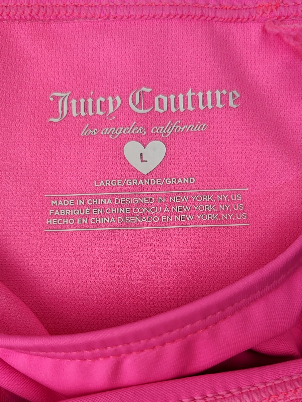 NWT Juicy Couture hot pink bikini set with rhinestone logo and cherry details 🍒 - Picture 4 of 7